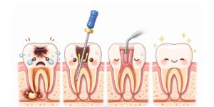 歯の治療イラスト